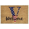 thumbnail image 1 of Aihimol 4th of July Door Mat Patriotic Doormat Entryway Rug Welcome Independence Day Doormat Stain and Fad Patriotic Decor Welcome Outdoor Mat for Home Entrance Anniversary, 1 of 2