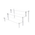 thumbnail image 1 of Aihimol Acrylic Clear 3-Tier Riser Display Shelf for Figures, Desserts Holder, Collections Organizer and Cosmetic Items Shelf, 1 of 6