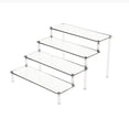 thumbnail image 1 of Aihimol Acrylic Clear 4-Tier Riser Display Shelf for Figures, Desserts Holder, Collections Organizer and Cosmetic Items Shelf, 1 of 6