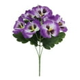 thumbnail image 1 of Aihimol Artificial Geraniums Outdoor Silk Flowers Light Purple Artificial Geranium Bush Faux Flowers Geraniums for Floral Home Decor Indoor Garden Patio Grave Cemetary Vase Table Centerpiece, 1 of 9