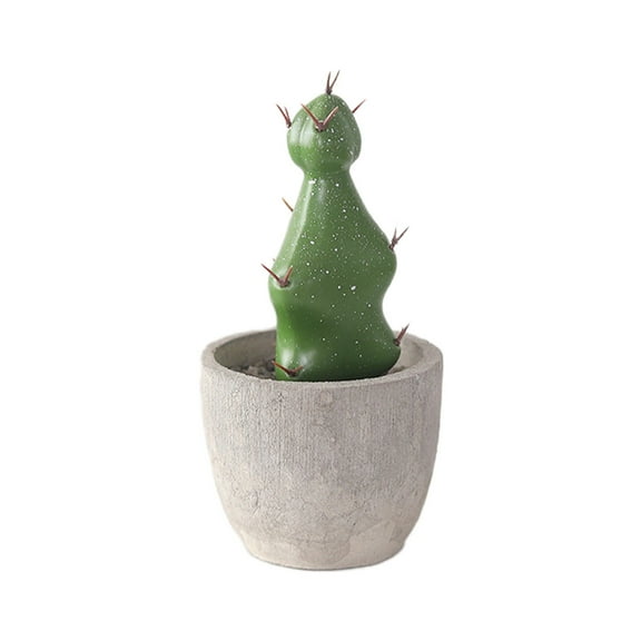 Aihimol Artificial Succulent Plants Potted, Assorted Decorative Faux Succulent Potted Fake Cactus Cacti Plants with Pots