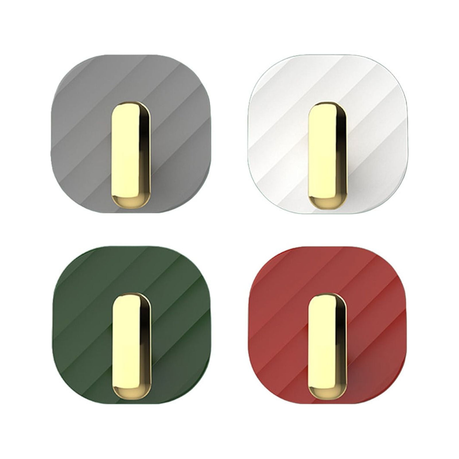 Aihimol Bathroom Towel Hooks - 4Pack Towel Holder Wall Mounted, Coat Keys Hook Robe Rack Matte ...
