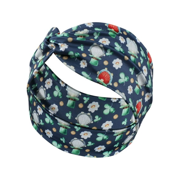 Aihimol Boho Headbands Leopard Hair Bands Knoted Turban Headband Stretch Twist Head Wraps Stripe Cloth Head Bands for Women and Girls (Printing)