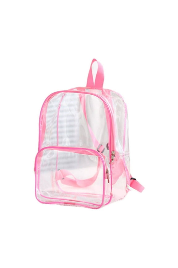Clear Backpack, Heavy Duty PVC Transparent Backpack with Reinforced Straps, Multiple Pockets Large Capacity Bookbag for Concert Sport Event Work Security Travel Festival
