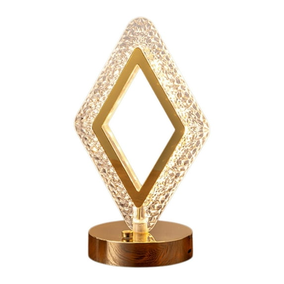Aihimol Cordless Crystal Table Lamp,3-Color Touch Control,3-Levels Brightness,USB Rechargeable Battery - Ideal Bedside Lamp for Bedroom Nightstand