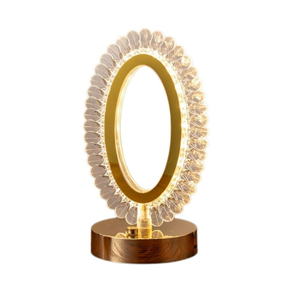 Aihimol Cordless Crystal Table Lamp,3-Color Touch Control,3-Levels Brightness,USB Rechargeable Battery - Ideal Bedside Lamp for Bedroom Nightstand