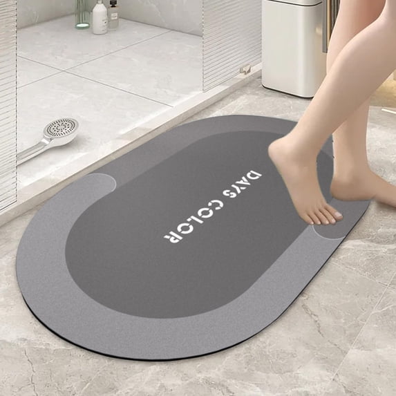 Aihimol Diatomaceous Bath Rug, Super Absorbent Quick Dry, Rubber Backing Non Slip ,Washable Bathroom Floor Mats, Shower Rug For In Front Of Bathtub,Shower Room (16x24)