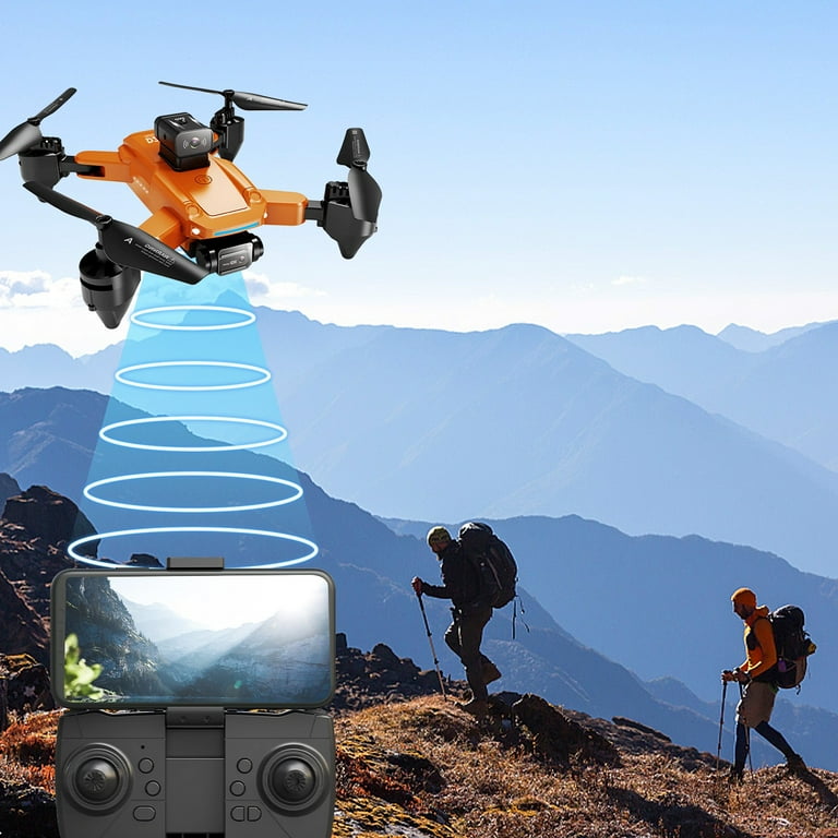 Aihimol Drone with Camera for Kids Beginners Foldable FPV Drone With Electrionic Regulation Dual 1080P WiFi Camera Optic flow Function Gesture