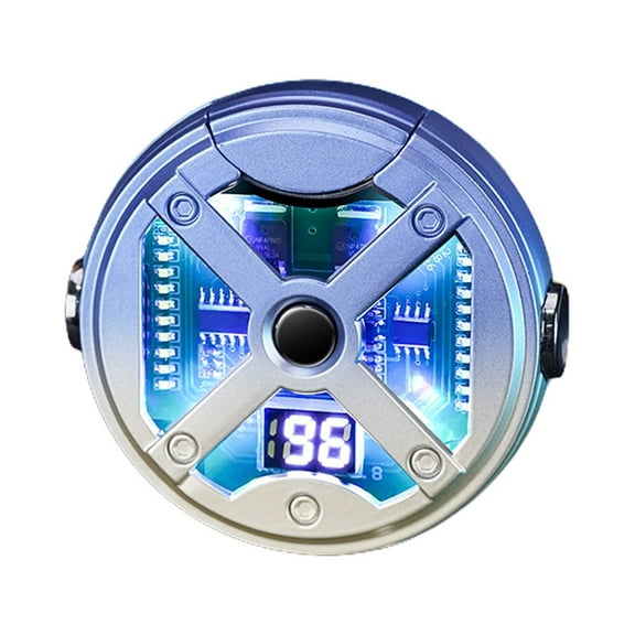 Aihimol Electronic Rechargeable Lighter Electric Lighter Transparent Double Lighter LED Power Display Type-C Rechargeable Lighter Outdoor Windproof