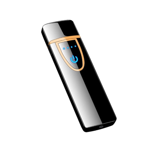 Aihimol Electronic Rechargeable Lighter with flashlight,Electric Lighter,Type-C Rechargeable Lighter Outdoor Windproof Cylindrical Fingerprint Sensing Lighter for smoking