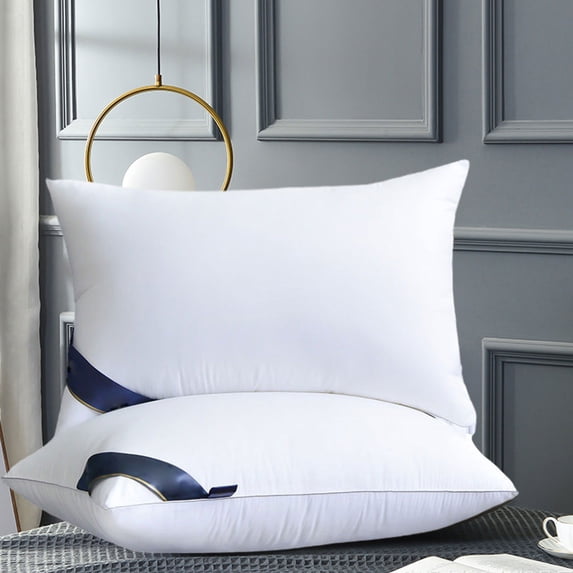Aihimol Feather Velvet Hotel-grade Pillow Core, Soft And Supportive Down Bed Pillow, Suitable For Back, Side, And Stomach Sleepers, Made Of Skin-friendly Cotton Fabric,