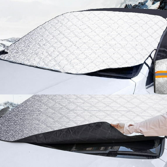 Aihimol Five Layer Thick Windshield Visor, Sun Visor To Block Rays & Sunlight, For Car SUV Sedan Front Window, 83 X 65 Inches