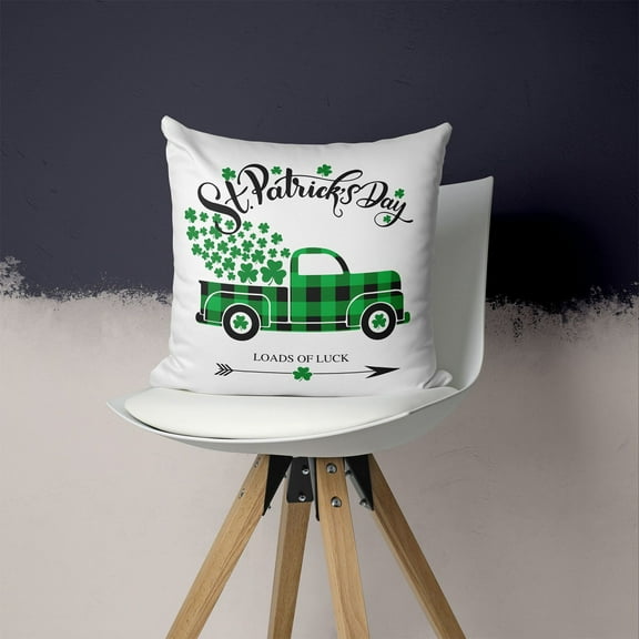 Aihimol Four Leaf Throw Pillow Covers Ireland Holiday Indoor Outdoor Decorations Pillow Case St Patrick’s Day Shamrocks Pillowcase Cushion Cases For