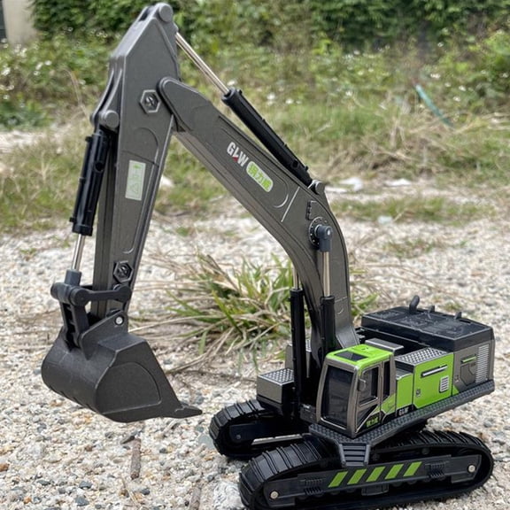 Aihimol Kids Excavator Alloy Engineering Car Toy Simulation Excavator Toy Car Boy Excavator