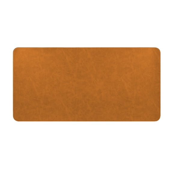 Aihimol Large Faux Leather Mouse Pad 31.5"x15.7" - Non-Slip Waterproof Desk Mat with Heat-Resistant Surface for Office, Gaming & Home Use (Brown)