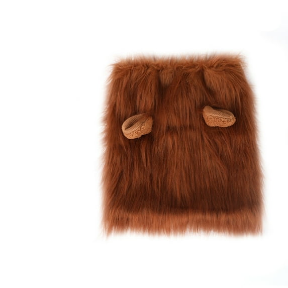 Aihimol Mane For Dog With A Animals Tail Wig For Dog With Ears Pet Animals Mane Costume Button Adjustable