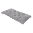 thumbnail image 1 of Aihimol Outdoor Water-Proof Bench Cushion for Outdoor Furniture Patio Loveseat Pad Premium Comfortable Thick Fiber Fill Tufted Window Seat Cushions Indoor 40" x 20",Gray, 1 of 6