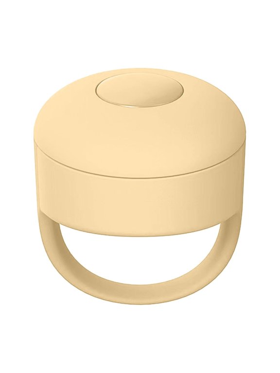 Page flip Finger Ring,Fingertip Video Controller(Single Button),Turn The Next Video,Like it,and take Photos Within 10 metres to Help You with one Click! IOS and Android(Yellow)