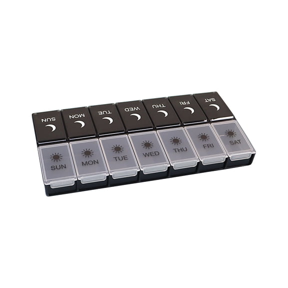 Aihimol Pills Organizer 3 Times a Day,Pills Storage Box for Morning Afternoon and Evening Packaging Box Large Capacity 7-day Small Dispenser Portable one-week Packaging Box
