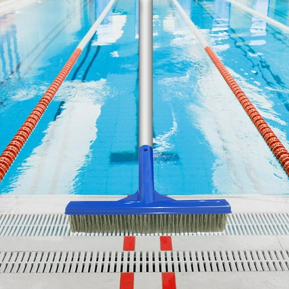 Aihimol Pool Brush 10 Inch Floor & Wall Pool Brush Durable Stainless Steel Bristles For Cleaning Of Swimming Pool Wall & Tile & Floor