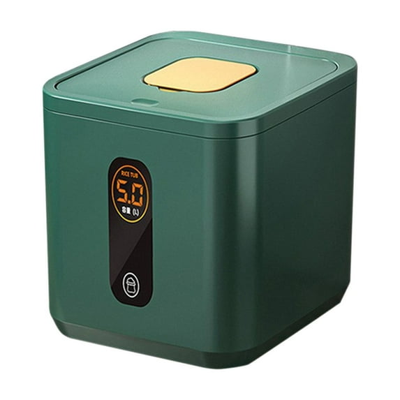 Aihimol Protection Against Tides Sealed Rice Bucket Household Food Storage Box Rice Storage Jar Press Open Lid Design High Temperature Resistants Can Hold 5 Kg of Rice