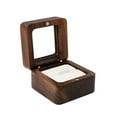 thumbnail image 1 of Aihimol Ring Box Jewelry Box Wooden Ring Box Engagement Ring Box With 1 Slot Wedding Ring Box for Ring Elegant and Retro Ring Box for Wedding Proposal, 1 of 7