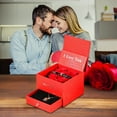 thumbnail image 1 of Aihimol Rose Gift Box- Eternal Rose Flower in Jewelry Box, Necklace Ring Perfume Gift Box, Handmade Rose Gift Box Packaging,Flower And Flower Box，Valentine's Day，Mother's Day,Anniversary Gift, 1 of 5