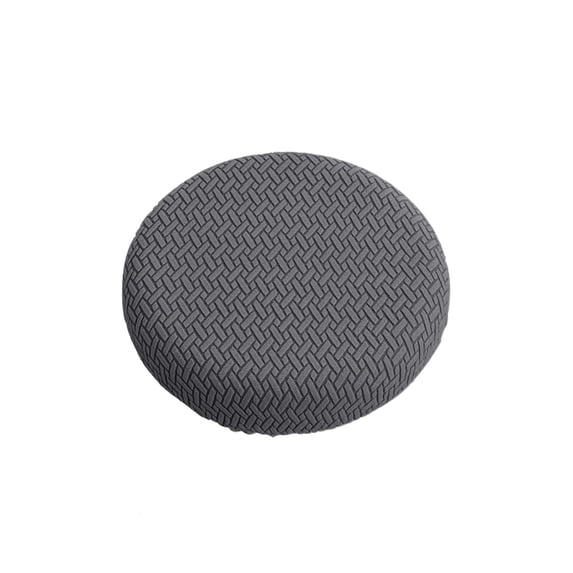 Aihimol Round Stool Cover 12-14" Round Seat Covers for Bar Stools,Luxurious Fabric Stretchable,Washable Jacquard Dustproof Stool Seat Slipcover (Dark Gray)