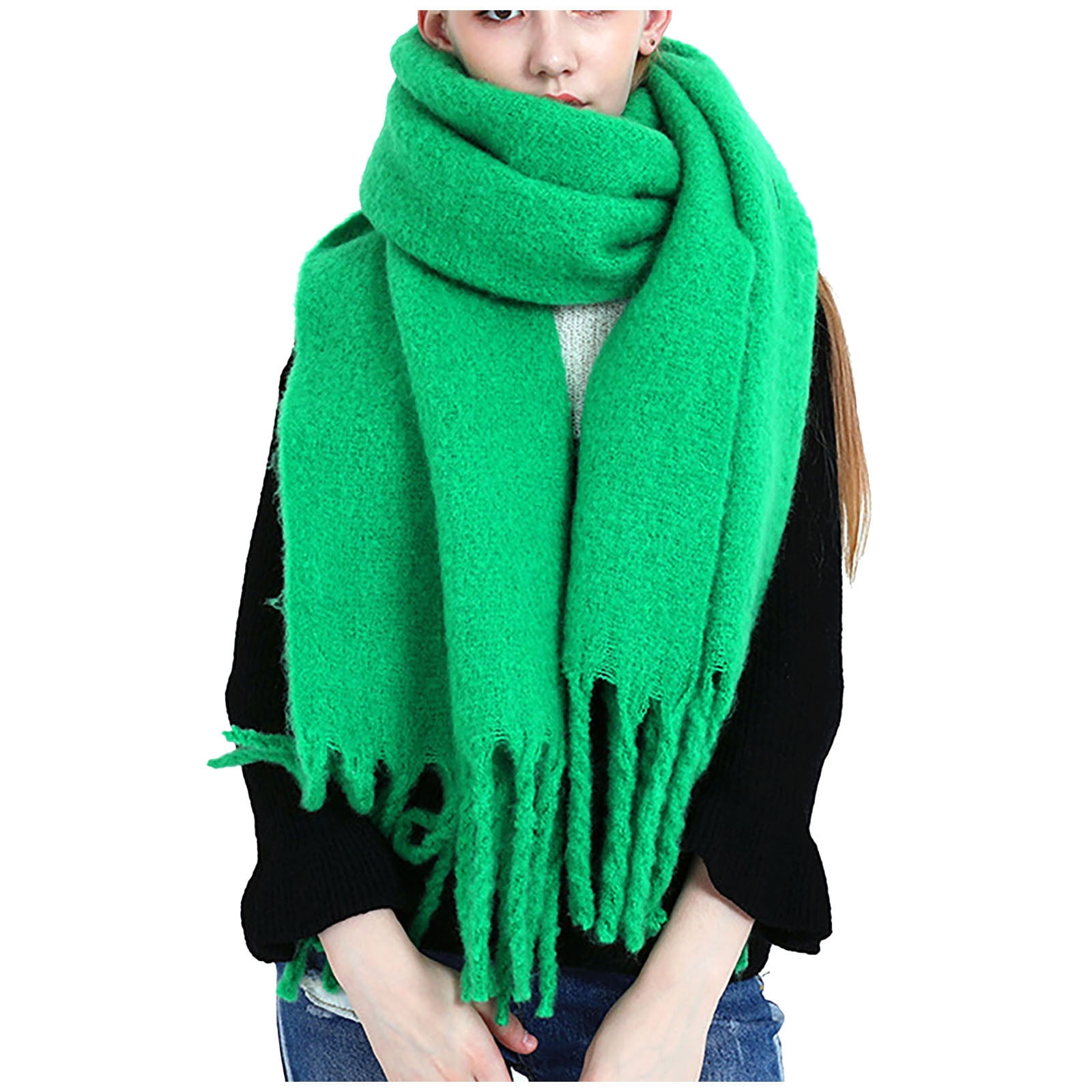 Aihimol Scarf For Women Winter Scarf For Women Christmas Fashion Ladies Warm Scarves Long Solid