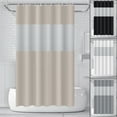 thumbnail image 1 of Aihimol Shower Curtain For Bathroom-Modern Shower Curtain Winter In Bath- 71x71 Inches Long Shower Curtains Set,Hotel Style With Translucent Top Window Curtain, 1 of 9