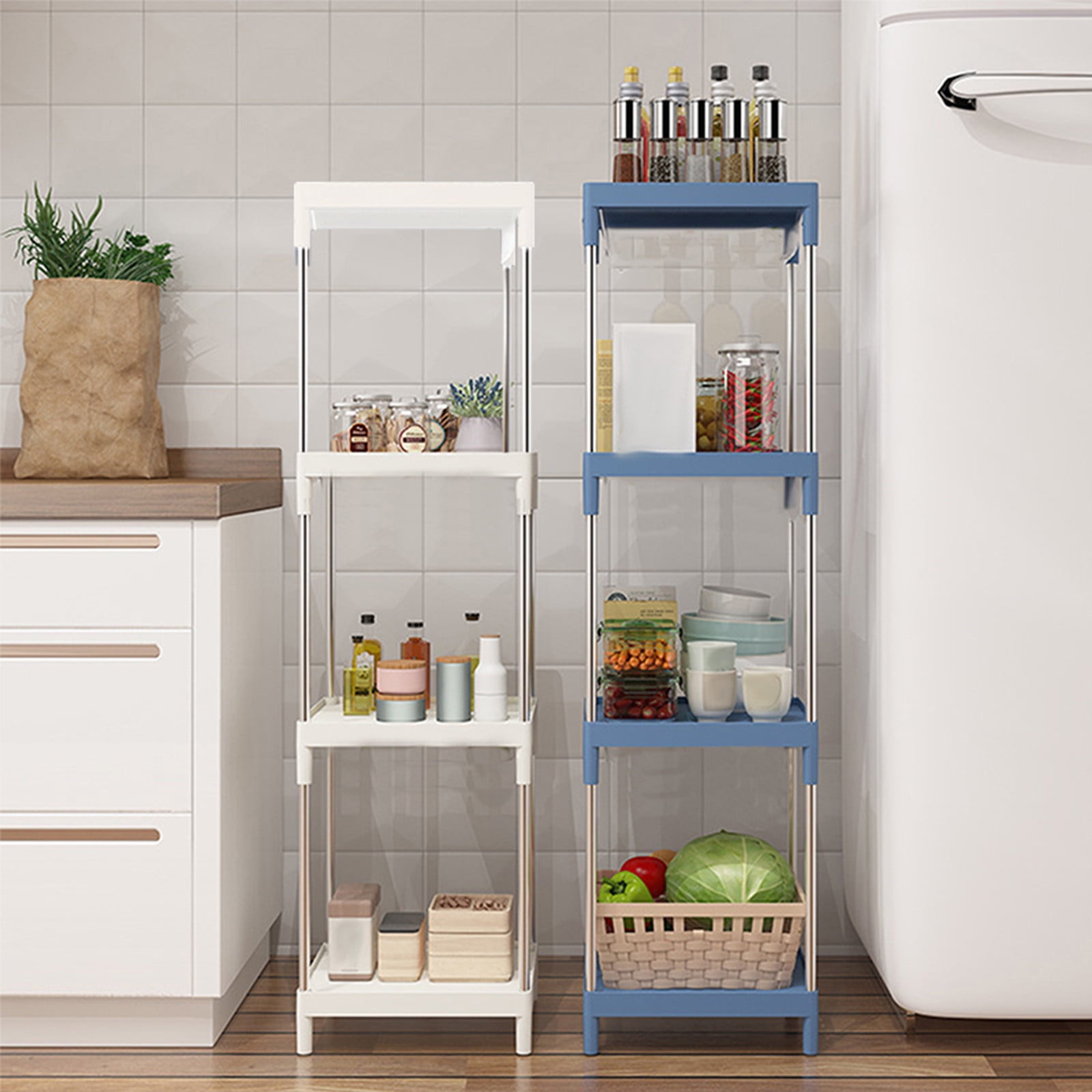 Aihimol Storage Cart For Laundry Room Organization, 4 Tier Shelving