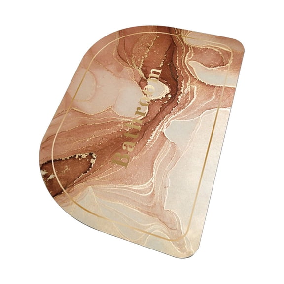 Aihimol Super Absorbent Bathroom Bath Mat Quick Dry Floor Mat,DiaTomaceous Earth Mat,Non Slip Thin Bathroom Rugs,Toilet Door Quick Dry Mat,Water Absorbent,Washable