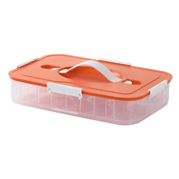 Aihimol The Eggs Container For Refrigerator With Lids 18 Eggs For Refrigerator Reusable Eggs Storage Food Meal Fresh Organizer (Clear)