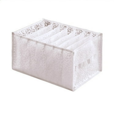 Aihimol Wardrobe Clothes Organizer, Compartment Clothes Organizer with Support, Foldable Washable Laundry Drawer Organizer with Handle