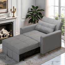 Aiho 3 in 1 Recliner Sofa Bed Chair for Living Room , Sleeper Sofa Bed for Living Room, Light Gray