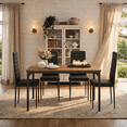 thumbnail image 1 of Aiho 5-Piece Kitchen Dining Table Set for 4 for Dining Room,Retro, 1 of 9