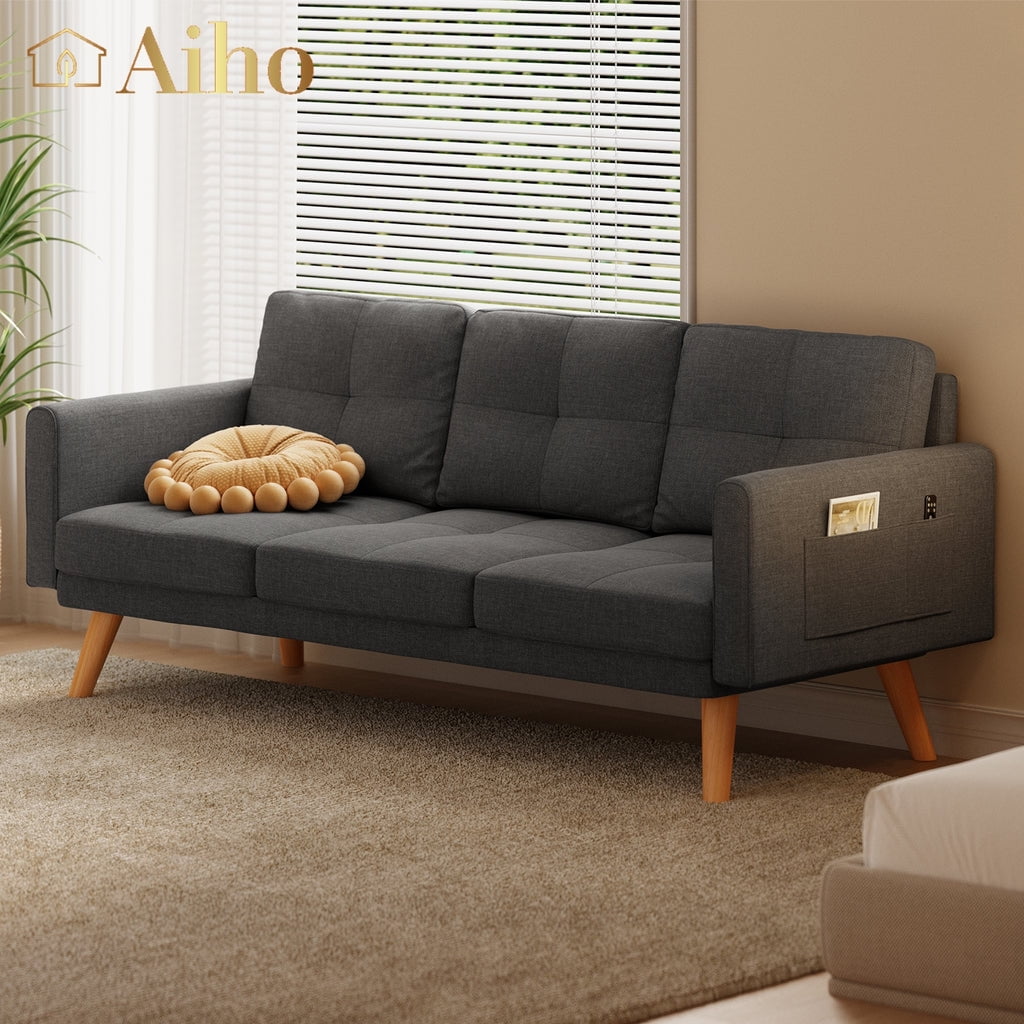 Aiho 68 "L Futon, Couches and Sofas with Soft Armrest and 3 Comfortable