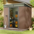 Aiho 8’ x 6’ FT Outdoor Storage Shed Clearance with Sliding Doors for