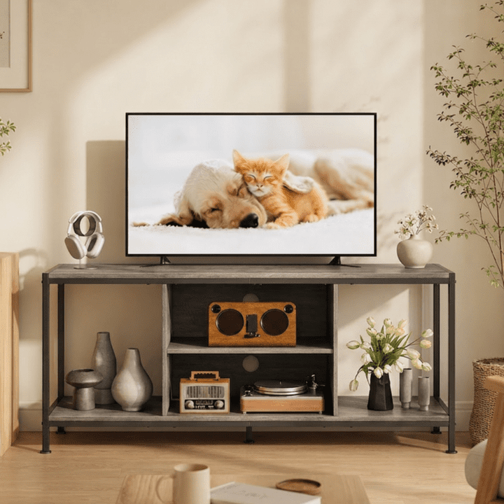 Aiho Mid-Century Wooden TV Stand for TVs up to 65 inches with Open