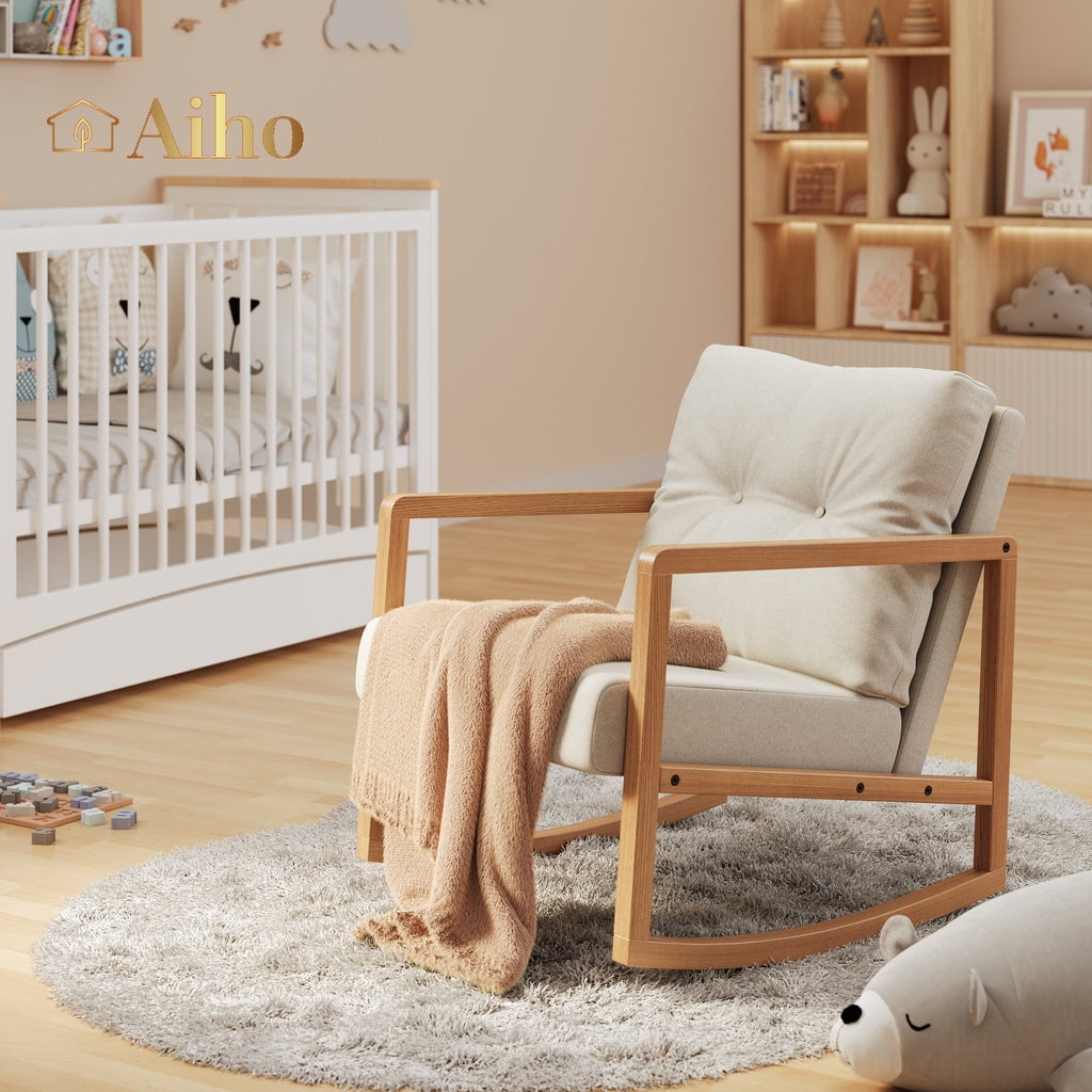 Modern glam velvet sale rocking chair walmart