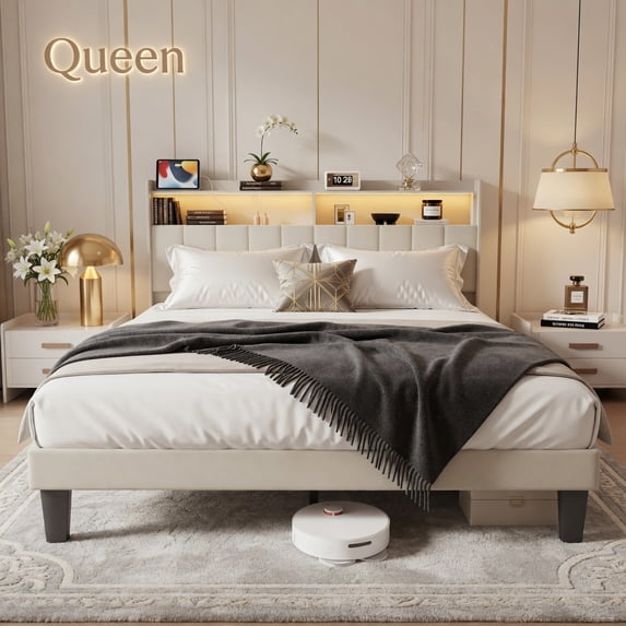 Aiho Twin Day bed with Trundle & Storage Headboard - Includes Charging Station, Sturdy Metal Frame - Ideal for Living Room, Bedroom, Guest Room - Grey