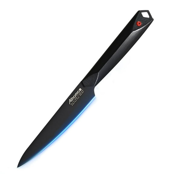 Aihomo Razor Sharp Kitchen Utility Knife, 6 inch Fruit Knife Full Tang Blade, Carbon Steel Kitchen Knives, Ideal for Slicing Fruits, Vegetables