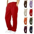 thumbnail image 1 of Aihuaihua Boys Baggy Sweatpants Straight Wide Leg Open Bottom Drawstring Elastic Waist Workout Athletic Joggers Sweat Pants, 1 of 6