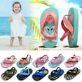thumbnail image 1 of Aihuaihua Boys Girls Strap Flip Flops Sandals Cute Cartoon Toddler Flip Flop Kids Pool Beach Flat Slide Summer Water Shoes Watermelon Red, 1 of 6