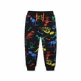 thumbnail image 1 of Aihuaihua Boys Jogger Pants Cartoon Print Drawstring Waist Athletic Tapered Sweatpants For Kids Fall Casual Trousers 1-7 Years, 1 of 3