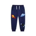 thumbnail image 1 of Aihuaihua Boys Jogger Pants Cartoon Print Drawstring Waist Athletic Tapered Sweatpants For Kids Fall Casual Trousers 1-7 Years, 1 of 4