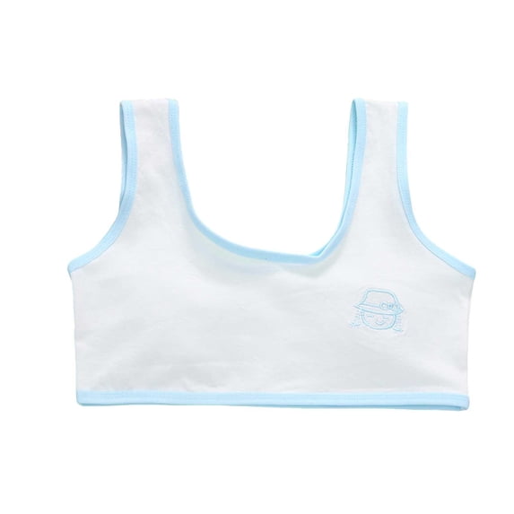 Aihuaihua Bras for Girls Wireless Soft Fabric Pull-On First Bra Brallete for
