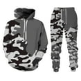 thumbnail image 1 of Aihuaihua Camo Sweat Suits Men Tracksuits 2 Piece Sets,Warm Pullover Sweatshirt and Sweatpants,Athletic Jogging Sweatsuit Light Blue XL, 1 of 3