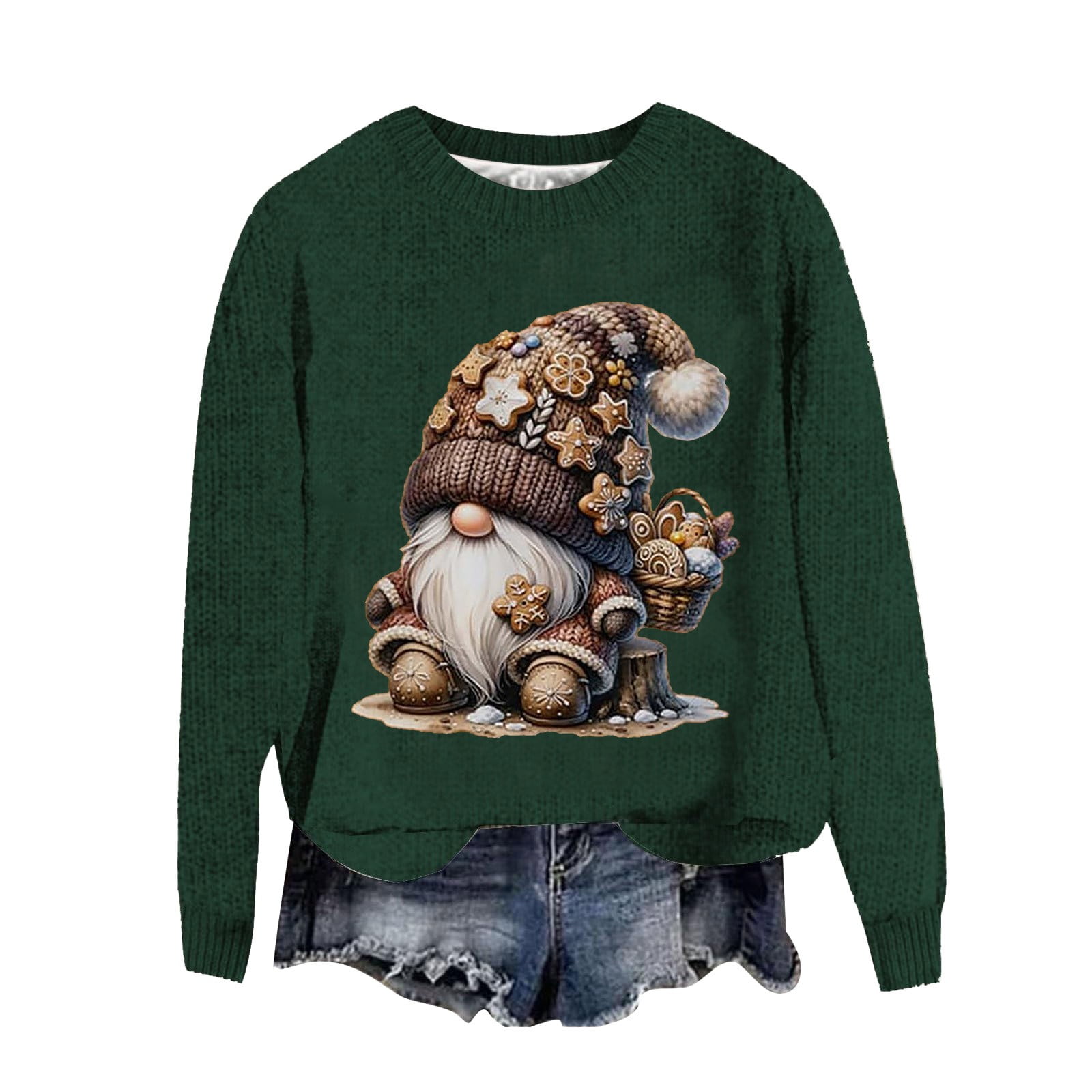 Aihuaihua Christmas Ugly Sweaters Comfortable Oversized Women's Winter ...