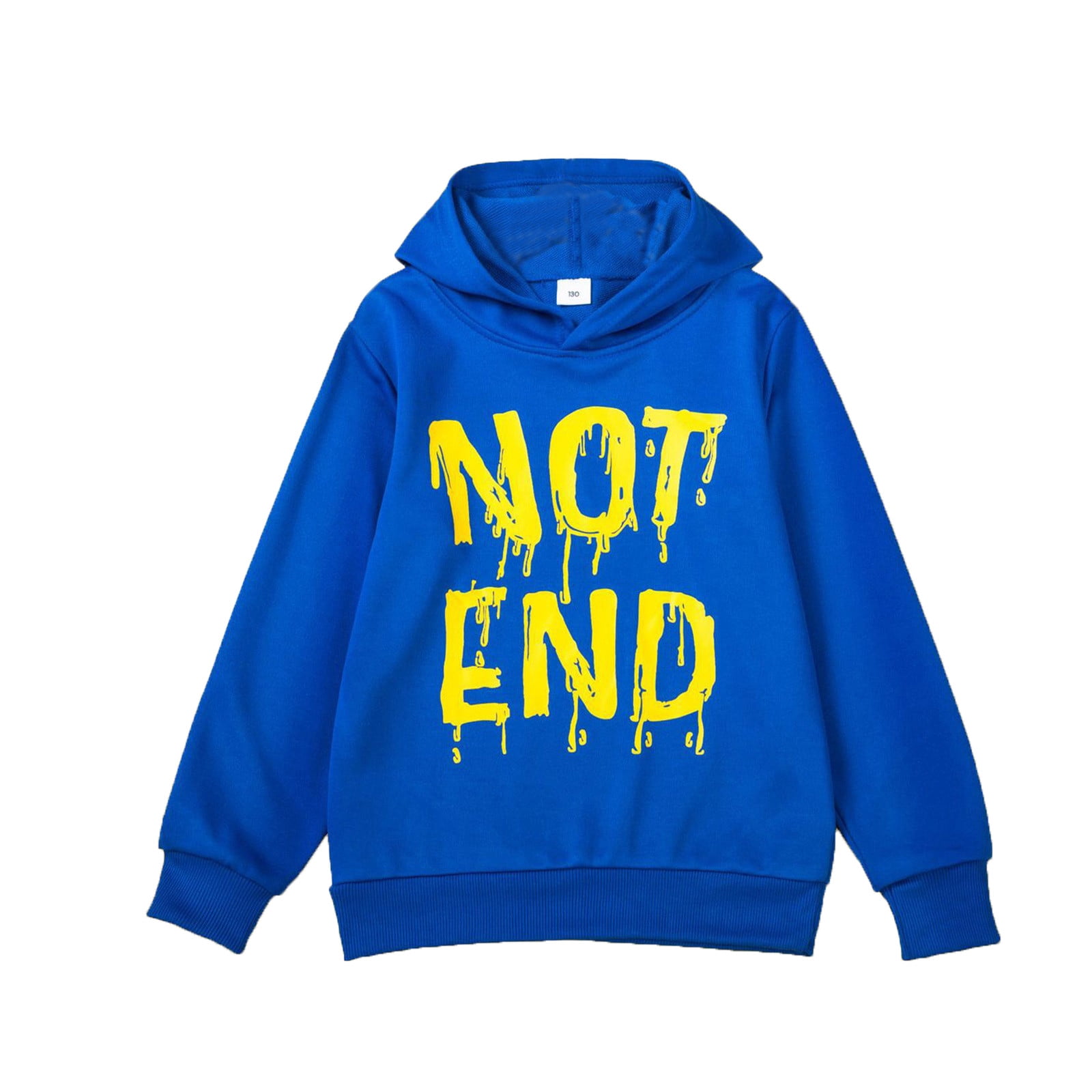 Aihuaihua Cool Letter Print Hoodies for Boys Knit Pullover Sweatshirt ...